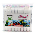 High quality 80 Colors Dual Tip Art Oil Based Paint Markers Set